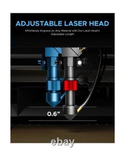 OMTech K40+ Graveur Laser CO2 45W, Découpeuse et Graveuse Laser de Bureau 12x8