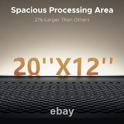 OMTech Polar Lite 55W Découpeuse Graveuse Marqueuse Laser CO2 de Bureau avec Lightburn