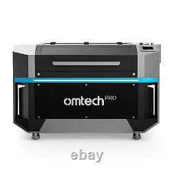 OMTech Pro 130W CO2 Machine de gravure laser de découpe avec refroidisseur à eau 34x55