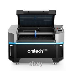 OMTech Pro 130W CO2 Machine de gravure laser de découpe avec refroidisseur à eau 34x55