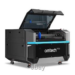 OMTech Pro 130W CO2 Machine de gravure laser de découpe avec refroidisseur à eau 34x55