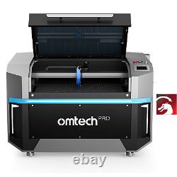 OMTech Pro 130W Découpeur Graveur Laser CO2 avec Lightburn et Refroidisseur 34x55