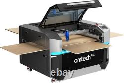OMTech Pro 130W graveur laser CO2 35x55 avec refroidisseur d’eau CW5200 et autofocus - d’occasion