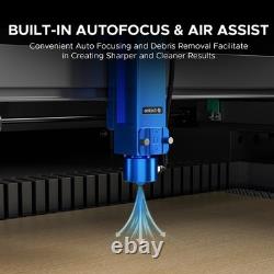OMTech Pro 130W graveur laser CO2 35x55 avec refroidisseur d’eau CW5200 et autofocus - d’occasion