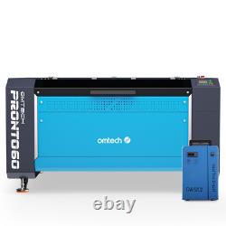 OMTech Pronto 60 130W Découpeur Graveur Marqueur Laser CO2 avec Refroidisseur 1000mm/s
