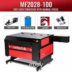 Omtech 100w 20x28in Co2 Graveur Laser Cutter W. Accessoires Extrêmes Combo