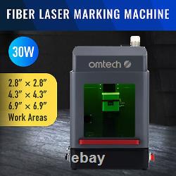 Omtech 30w Scellé Fiber Laser Marking Machine Autofocus 70 110 175 MM Objectifs Max