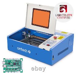 Omtech 40w Co2 Laser Gravure Machine 8x12 Bed Laserdrw Avec Carte Mère K40
