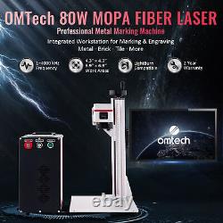 Omtech 60w 7x7 Fiber Laser Graveur Marqueur Elightburn Compatible 4,3x4,3 6,9x6,9