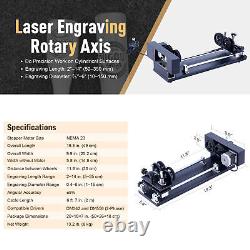 Omtech 70w 16x30 Co2 Laser Graveur Cutter Marker Autofocus Avec Axe Rotatif C