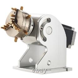 Omtech 80mm Rotary Axis 80deg 360 Outil De Marquage De Bijoux Pour Gravure Laser Bricolage
