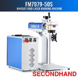 Omtech D'occasion 50w Fiber Laser Machine De Marquage De Gravure 7.9x7.9 Marqueur Métallique