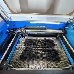 Orion Motor Tech Machine de gravure et de découpe au laser CO2 50W 12x20 pour bois et acrylique