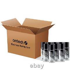 Pack de 24 sprays métalliques noirs OMTech pour graveur et découpeur laser CO2 (1 boîte)