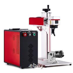 Preenex Marqueur Laser Métallique 60W JPT Graveur Laser Métallique avec Axe Rotatif