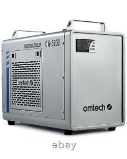 Refroidisseur à eau industriel CW-5200 OMTech pour graveur/découpeur/marqueur laser CO2