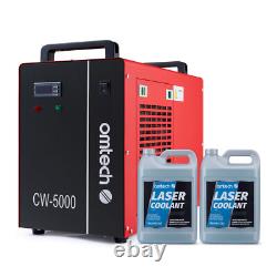 Refroidisseur d'eau OMTech CW5000 pour graveur découpeur laser CO2 de 50W-100W avec liquide de refroidissement