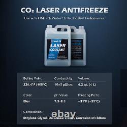 Refroidisseur d'eau OMTech CW5000 pour graveur laser CO2 avec pack de 2 liquides de refroidissement pour laser CO2