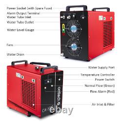 Refroidisseur d'eau OMTech CW5000 pour graveur laser CO2 avec pack de 2 liquides de refroidissement pour laser CO2