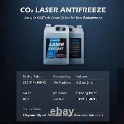 Refroidisseur d'eau industriel OMTech CW5200 avec 2 pack de liquide de refroidissement antigel pour laser CO2