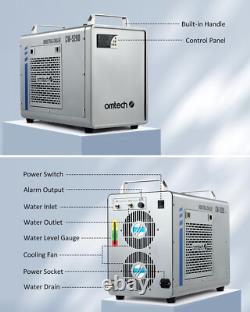 Refroidisseur d’eau industriel OMTech CW-5200 6 L pour graveuse laser CO2 de 80 W à 130 W