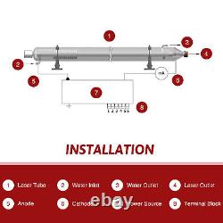 Série Yl H Tube laser Co2 H4 100w pour graveur laser machine de découpe et de gravure