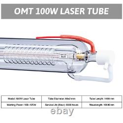 Tube laser CO2 OMTech 100 W en verre borosilicaté de 1450 mm, pièce de rechange pour laser CO2