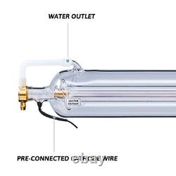 Tube laser CO2 OMTech 100 W en verre borosilicaté de 1450 mm, pièce de rechange pour laser CO2