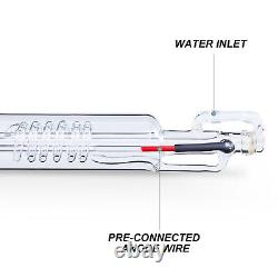 Tube laser CO2 OMTech 40W K40 700mm 1,300 heures pour graveur et découpeur laser CO2