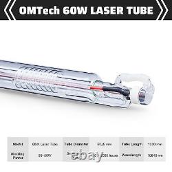 Tube laser CO2 OMTech 60W de 1000mm pour machine de gravure et de découpe laser CO2 de 60W