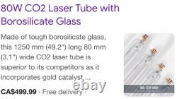Tube laser CO2 OMTech 80W LAT-ST80-01 pour découpeur laser CO2 NOUVEAU