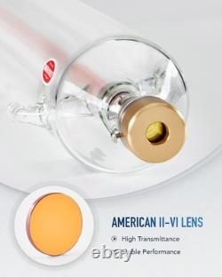 Tube laser CO2 OMTech 80 W avec tête métallique pour graveur et découpeur laser, d’occasion