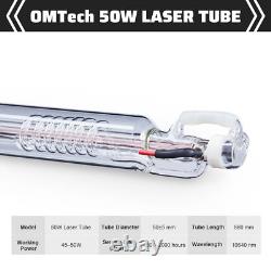 Tube laser CO2 OMTech 88cm 50W pour machines de gravure et de découpe avec refroidissement à eau