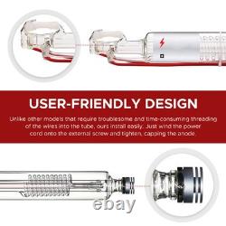 Tube laser CO2 YL H2 90 W diamètre 60 mm longueur 1250 mm pour graveur laser CO2 10 000 h
