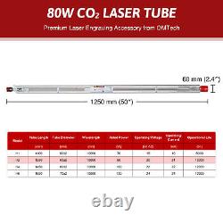 Tube laser CO2 Yl H Series H2 80w pour graveur laser machine de découpe et de gravure