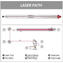 Tube laser CO2 de 100 W de la série A4s YL pour graveuse laser de coupe machine de gravure