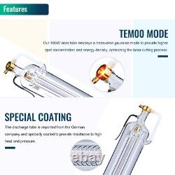 Tube laser CO2 industriel 100W 115W pic 120W 1450mm 80mm pour graveur laser
