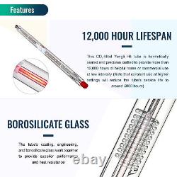 Tube laser YL de remplacement 100W pour coupeur graveur laser CO2 acrylique bois verre
