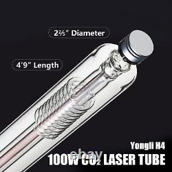 Tube laser de remplacement YL H4 100W pour coupeuse laser, graveuse et marqueuse CO2 OMTech