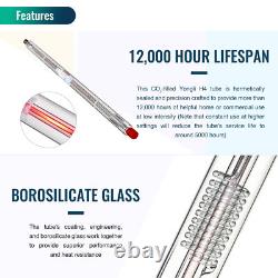 Tube laser haute puissance 100 W OMTech série YL H pour découpeuse et graveuse laser CO2