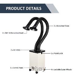 Xf-250 Filtre à trois étages Extracteur de fumée / purificateur d'air pour machines à fibre et CO2